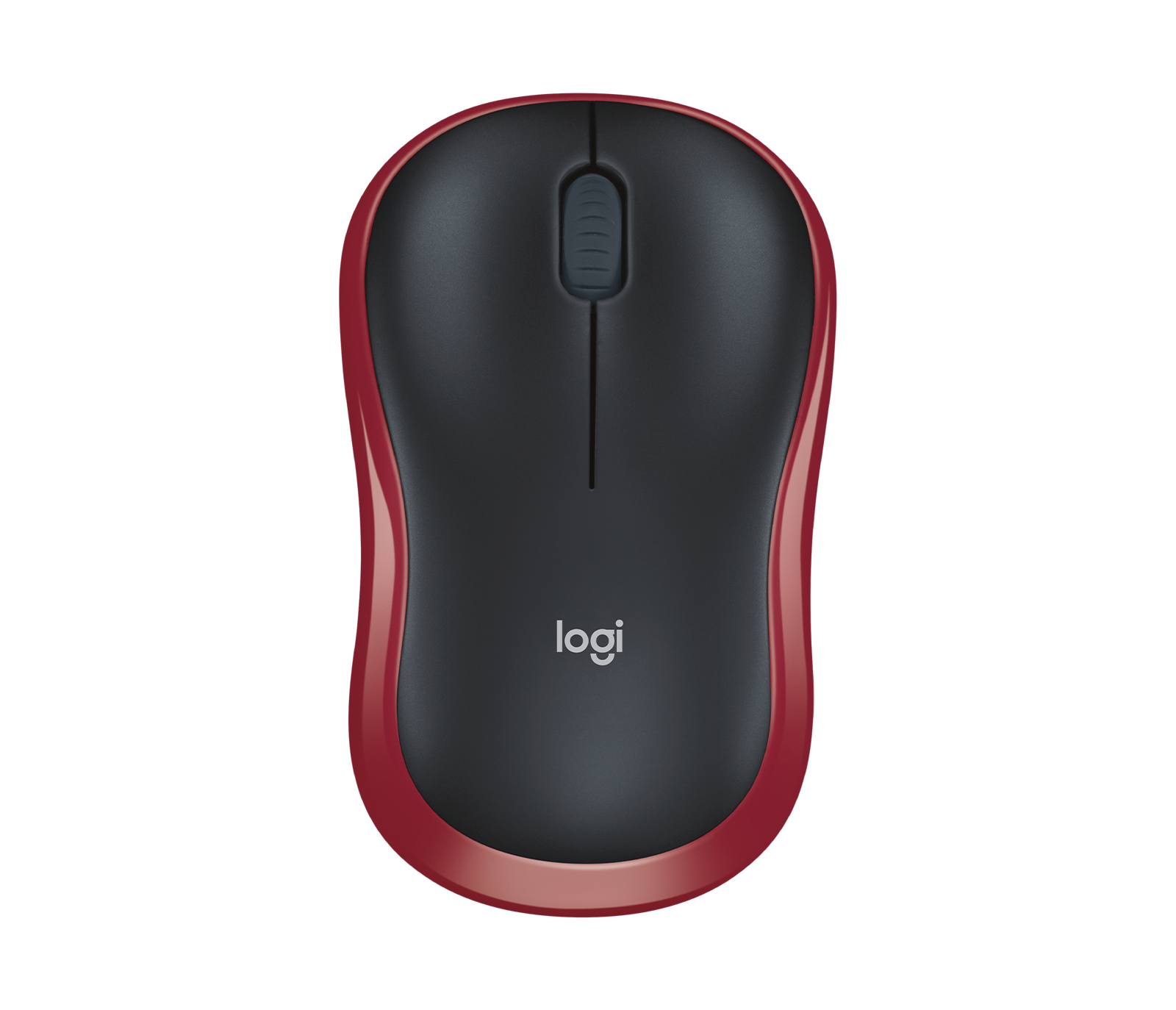 Logitech M185 Wireless Mouse (Red)